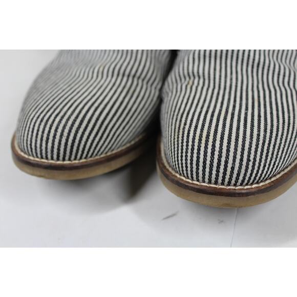 Duke + Dexter ~England Mens 10 Chukka Boot Black White Stripe main image 4